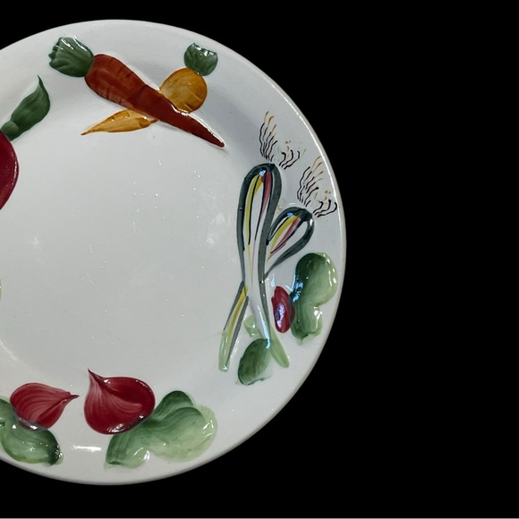 Set Of 3 Vintage Nasco Del Coronado Vegetable Motif  Salad Plates - Picture 10 of 16
